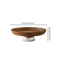 Fruit Tray with Pedestal Shallow Pedestal Bowl Modern Footed Serving Bowl for Hosts