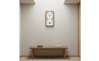 Wooden Pendulum Wall Timepiece Noiseless Retro Pendulum Timepiece Non-Ticking