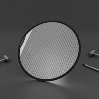 Striped Handheld Dent Inspection Board Black Border Round Reflective Inspection Board Reflection Panel for Auto Body Work