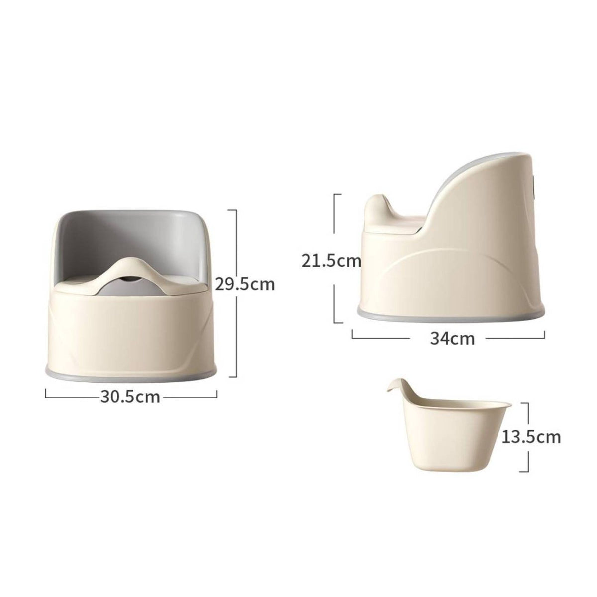 Portable Potty Chair Easy to Clean Baby Toilet Seat Non-Slip for Home, Toddlers