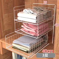 衣柜收纳神器分层隔板衣服抽屉式收纳架衣物收纳整理篮抽拉置物架