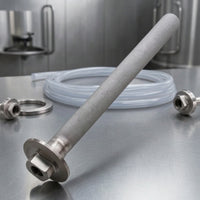 Stainless Steel 316 Carbonation Stone with Tri-Clamp 8 Inch Tri-Clamp Carbonation Stone Submersible Brewing Fitting Sanitary for Brewers