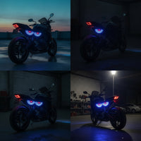 Motorcycle Registration Plate Lamp Compact Decorative Accent Light Lightweight