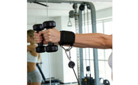 Cable Machine Wrist Strap Adjustable Wrist Cuff Padded Cable Attachment with Triangular Loop for Weightlifters, Gym-Goers, Strength Training