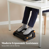 Adjustable beneath-desk Footrest Anti-Slip Surface Foot elevation for Study Room