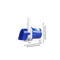 Immersible water circulator, extremelyquiet circulation pump for aquatic habitats, mini filtration, fish tanks, ponds, water features, hydroponics.