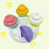 跨境新品 儿童夏季冰淇淋沙滩桶装宝宝趣味过家家玩沙挖沙铲玩具