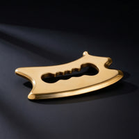 Brass Gua Sha Tool Smooth Gua Sha Tool with Storage Bag Ergonomic