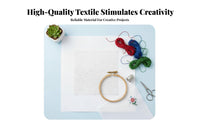 Cross-Stitch Material Polyester Blend Cross Stitch Material Versatile Aida Cloth for Embroiderers, Needlework, Handmade Gift Making, Home Decoration