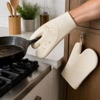 Silicone Heat Resistant Oven Mitts for Baking and Cooking