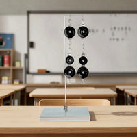 Pulley Block Set with Stand Hands-on Pulley Experiment Kit Beginner Simple Machines Apparatus for Homeschooling