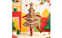 Gingerbread Tree Costume Cute Christmas Tree Costume Creative Apparel for Holiday Photoshoots, Stage Performances