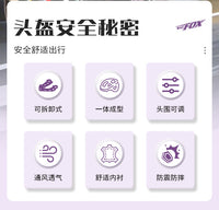 BATFOX儿童平衡车头盔小轮车头盔全盔山地速降自行车儿童全盔