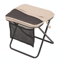 Mini Stool with Side Pocket Compact Foldable Stool with Carry Bag Heavy Duty Seat for Camping