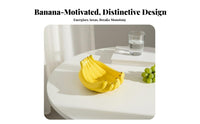 Banana Shaped Dish Multi-Use Ceramic Banana Bowl Versatile for Kitchen Counter