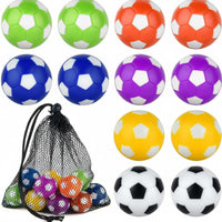 12 Pieces Eco-Friendly Resin 36mm Foosball Multi-Color Foosball Replacement Ball Heavyweight Game Equipment Long-Lasting for Party
