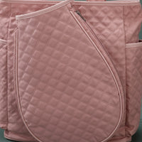 Spacious Quilted Tote Bag Roomy Tote Bag with Zip Pocket Sporty Handbag Lightweight for Commuters, Gym, Travel, Tennis