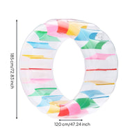 Inflatable Water Wheel Long-Lasting Colorful Inflatable Tube Sturdy for Outdoor