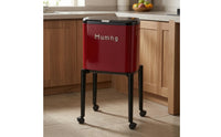 Tall Trash Black Can Rolling Trash Can Easy Access Kitchen Storage