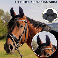 Horse Ear Plugs马匹用耳塞马术比赛表演降噪耳塞泡沫马用隔音球