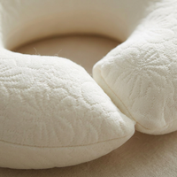 Memory Foam Neck Pillow, Washable Massage Pillow, Soft Neck Pillow, Neck Pillow  #variant:White