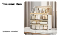 Desktop Makeup organizer with Drawers Clear View Design for Bathroom Counter