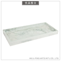 样板间茶几简约现代家居软装饰品摆件仿真花玻璃烛台组合ZH3354