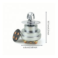 Rotary Battery Disconnect Switch Manual Battery Switch with Indicator Plate Easy to Install Stable Performance for Marine, Car Storage