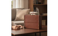 Suitcase Storage Box Textured Mini Suitcase Vintage Storage Box Compact Sturdy for Home Decor, Photography