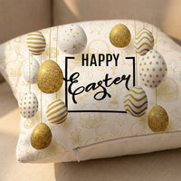 Easter Throw Pillow Cover Soft Decorative Throw Pillow Case Square Pillowcase 45 x 45 cm Seasonal Spring Decor for Bedroom Sofa Bed