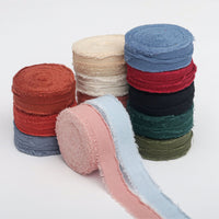 Hand-Torn Fringe Ribbon for Gift Wrapping and Crafts
