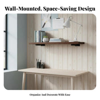 Single board storage shelfSaving Display shelf Minimalist Design for Homeowners