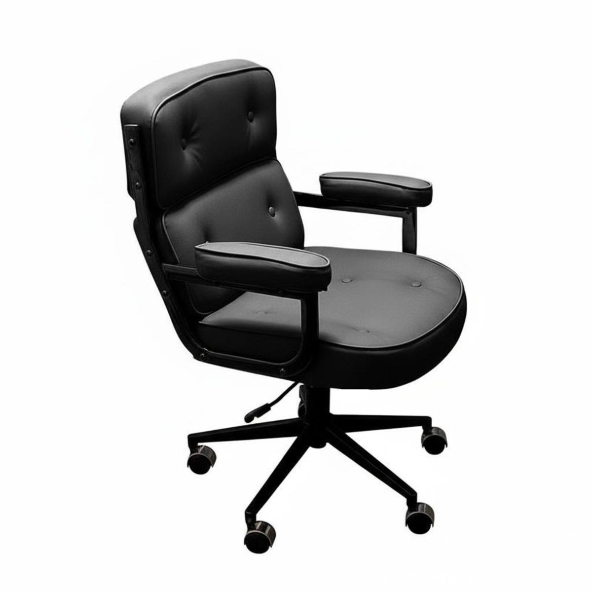 Height Adjustable Padded Swivel Armchair on Wheels Ergonomic Support Upholstered Swivel Seat Easy Assembly Desk Chair Compact Design for Students, Makeup Enthusiasts, Gamers, Study Room, Bedroom, Gaming