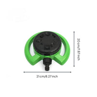 1 Piece 8-function Multi-pattern Lawn Sprinkler Garden Sprinkler 8-pattern Sprinkler Head Durable Plastic Construction Stable Ground Placement Suitable for Outdoor Watering Flower Beds Lawns