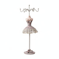 Decorative Mannequin Jewelry Stand Elegant Earring Necklace Holder Tabletop Jewelry Tree Display Sturdy for Dresser, Bedroom