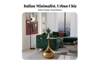 Wire Wire Frame Side Table Marble Top Nightstand Minimalist Design for Bedroom