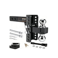 Adjustable Trailer Hitch 2-Inch Trailer Hitch with Locking Pins Carbon Steel for Transporting