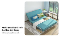 Pull-expandable Sofa Bed Multi-Functional Armless Pull-expandable Sofa Bed Foldable Easy Assembly for Students