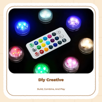 Waterproof RGB decor lights, remote