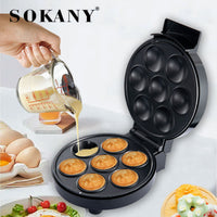 Sokany多功能早餐机华夫饼三明治烤面包吐司机家用小型电饼铛