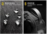 密码锁防盗男包男士胸包休闲运动小背包单肩斜挎包包机车包骑行包