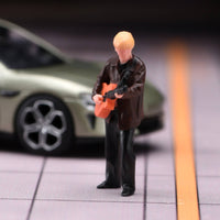 Acoustic Guitarist Figurine Display Use Hand-Painted Resin Figurine