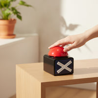 Portable Handheld Buzzer Compact Buzzer with Dome Button Interactive Small Loud for Game Nights