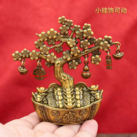 新品风水招财发财树家居摆件玄关客厅开业乔迁送礼摇钱树代发批发