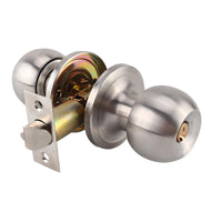Cylindrical Door Lock Three-Bar Construction Home Hardware Square Strike Plate