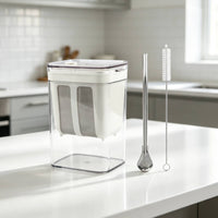 Yogurt Strainer Fine Mesh Yogurt Strainer with Spoon Whey Separator Stainless Steel for Home Cooks, Kitchen