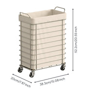 Wheeled Laundry Hamper Large Capacity Rolling Laundry Hamper Space Saving Household Storage for Washroom