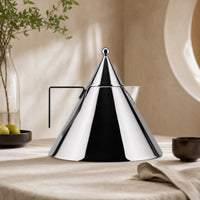 Tea Kettle Ornament Decorative Kettle Ornament Geometric Triangular Sculpture for Interior Designers, Sideboard