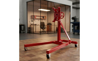 Die-Cast Model Engine Stand 1/10 Scale Miniature Engine Stand Self-Assembly Space-Saving for Hobbyists, Collectors, Dioramas, Workbenches