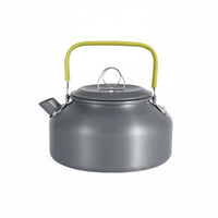0.8 L Easy to Clean 0.8L Camping Teapot Corrosion-Resistant Camping Coffee Pot Mesh Bag Included for Hiking, Picnic, Travel